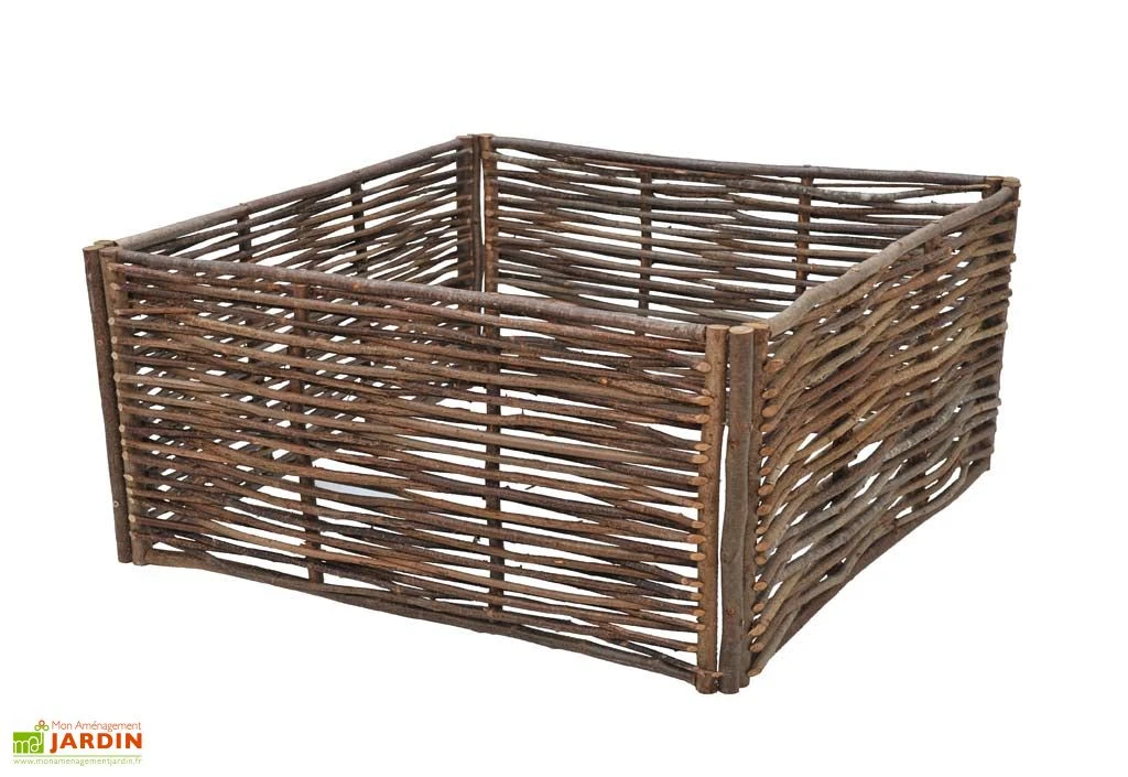 Carré Potager En Noisetier 0,90x0,90x50 M 1 Carré Potager En Noisetier 0,90x0,90x50 M