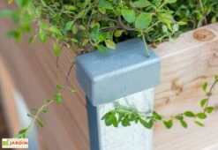 Carré Potager En Bois Douglas 19 Mm 2 étages Et Treillis – 125 X 60 Cm -Abriet Mobilier Soldes Boutique carre potager 2 etages bois 19mm douglas france treillis 125x60m