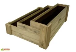 Carré Potager 3 étages En Bois De Pin Traité - 120 X 80 X 40 Cm 6 Carré Potager 3 étages En Bois De Pin Traité - 120 X 80 X 40 Cm -Abriet Mobilier Soldes Boutique carre potager 3 etages bois