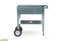 Carré Potager Sur Pieds Avec Roulettes - Barcelona -Abriet Mobilier Soldes Boutique carre potager argent culture