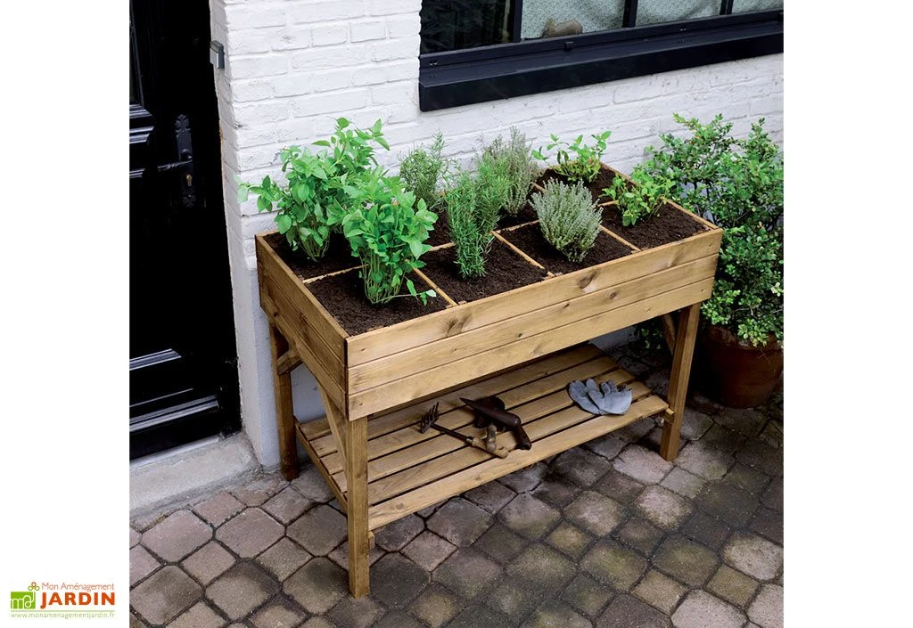 Potager Surélevé En Bois Traité Gariguette 2 Potager Surélevé En Bois Traité Gariguette – Image 2
