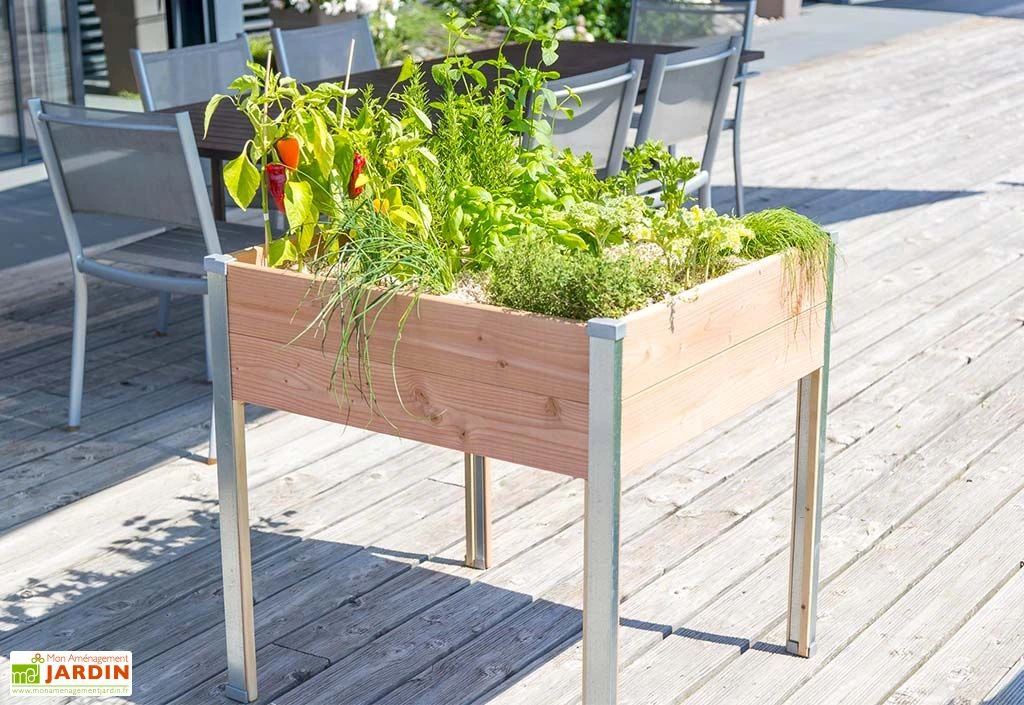 Carré Potager Sur Pied En Bois Douglas 19 Mm – 75 X 80 X 80 Cm 2 Carré Potager Sur Pied En Bois Douglas 19 Mm – 75 X 80 X 80 Cm – Image 2