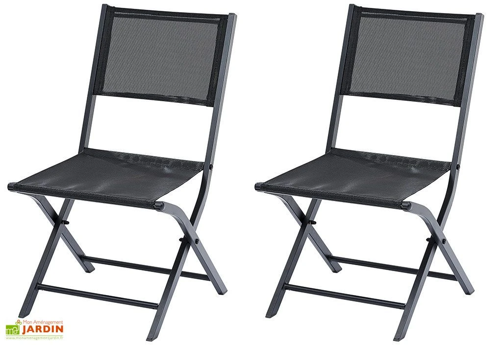 Chaises Pliantes En Aluminium Modulo (Lot De 2) 1 Chaises Pliantes En Aluminium Modulo (Lot De 2)