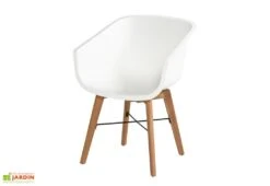 Chaise De Jardin En Bois D’acacia Et Résine Amalia (lot De 2)