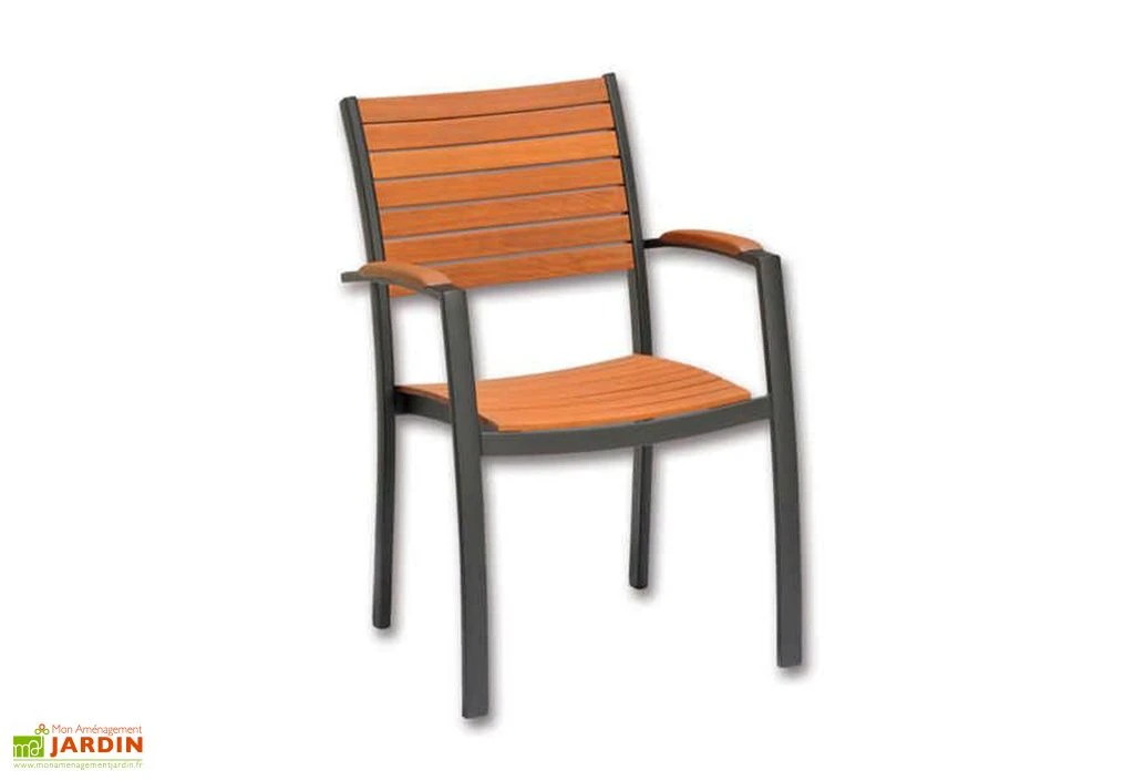 Chaise De Jardin En Bois D’Eucalyptus Et Aluminium Flamingo 1 Chaise De Jardin En Bois D’Eucalyptus Et Aluminium Flamingo