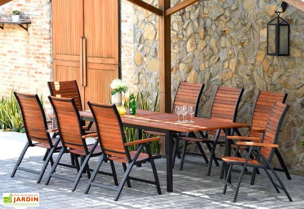 Chaise De Jardin Pliante En Bois D’Eucalyptus Et Aluminium Flamingo 2 Chaise De Jardin Pliante En Bois D’Eucalyptus Et Aluminium Flamingo – Image 2