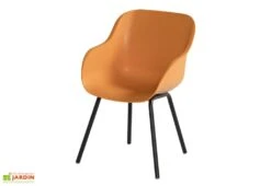 Chaise De Jardin Résine Et Aluminium Sophie Rondo Elegance (lot De 2) -Abriet Mobilier Soldes Boutique chaise jardin resine hartman orange