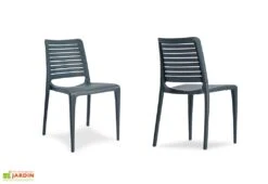 Chaise De Jardin Empilable En Polypropylène Renforcé – Park -Abriet Mobilier Soldes Boutique chaise plastique polypropyle ne empilable 02