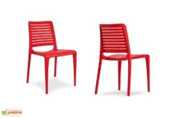 Chaise De Jardin Empilable En Polypropylène Renforcé – Park -Abriet Mobilier Soldes Boutique chaise plastique polypropyle ne empilable 04