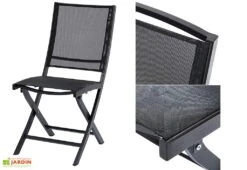 Salon De Jardin Bali : Table Extensible + 8 Fauteuils + 4 Chaises -Abriet Mobilier Soldes Boutique chaise salon de jardin bali aluminium textilene 1