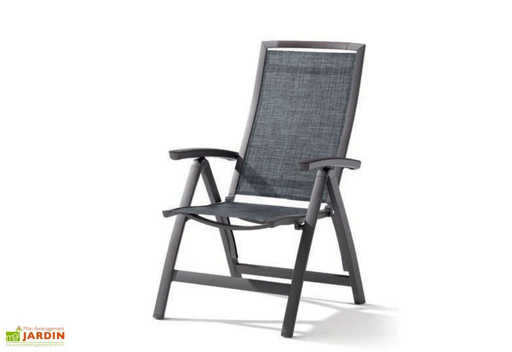 Chaise De Jardin Alu Pliable 6 Positions Trento Gris Anthracite (lot De 6) 1 Chaise De Jardin Alu Pliable 6 Positions Trento Gris Anthracite (lot De 6)