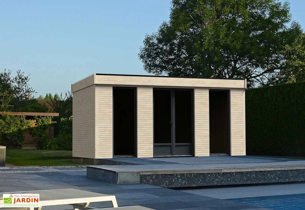 Chalet En Bois Habitable Isolé 90 Mm Double Vitrage Toit Plat 23,04 M² 2 Chalet En Bois Habitable Isolé 90 Mm Double Vitrage Toit Plat 23,04 M² – Image 2