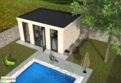 Chalet En Bois Habitable Isolé 90 Mm Double Vitrage Toit Plat 15 M² 10 Chalet En Bois Habitable Isolé 90 Mm Double Vitrage Toit Plat 15 M² -Abriet Mobilier Soldes Boutique chalet en bois 15m2 habitable 3