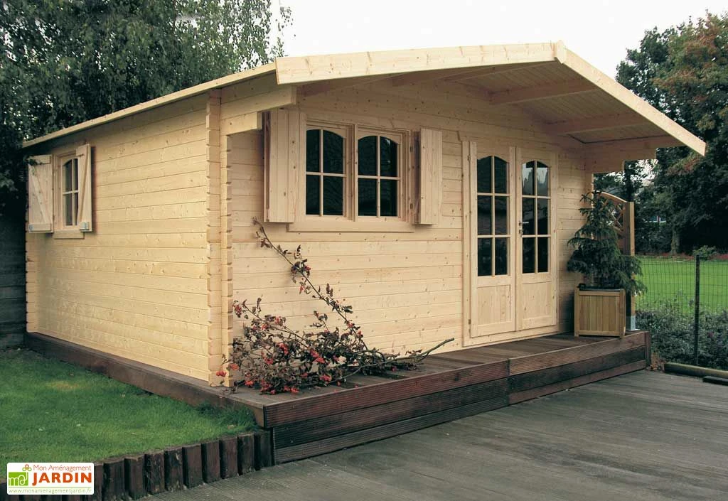 Solid Abri De Jardin Bois Chamonix 40mm (478x418cm) 1 Solid Abri De Jardin Bois Chamonix 40mm (478x418cm)