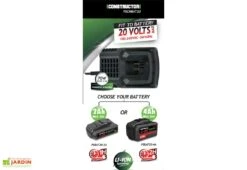 Chargeur Rapide Pour Batterie Lithium 20V PowerShared 5 Chargeur Rapide Pour Batterie Lithium 20V PowerShared -Abriet Mobilier Soldes Boutique chargeur rapide batterie 20v constructor 2
