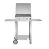 Plancha à Gaz En Inox Chef 55 (53 X 40 Cm) + Chariot Et Housse