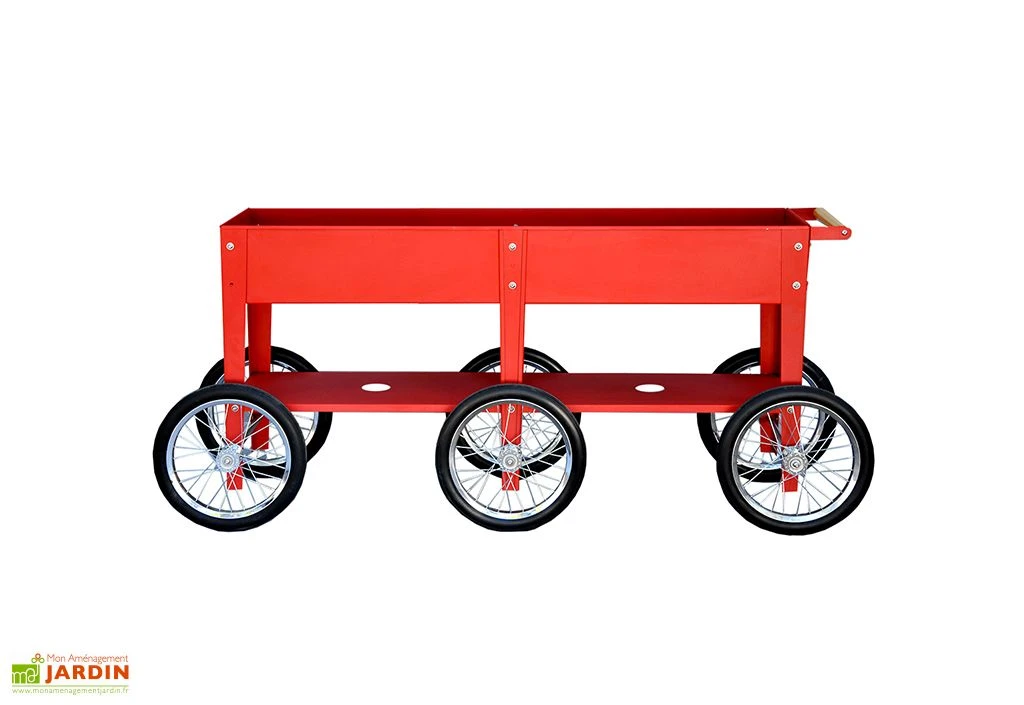 Jardinière En Acier à Roulettes - Wheels 1 Jardinière En Acier à Roulettes - Wheels