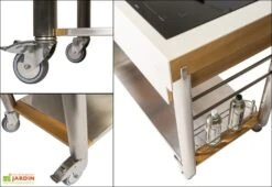 Chariot Pour Cuisine Extérieure Aluminium Et Teck ServeBoy Duo Unico 5 Chariot Pour Cuisine Extérieure Aluminium Et Teck ServeBoy Duo Unico -Abriet Mobilier Soldes Boutique chariot teck aluminium cuisine exterieure indu plus servboy 1 1