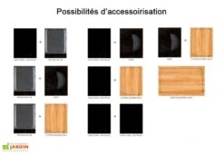 Chariot Pour Cuisine Extérieure Aluminium Et Teck ServeBoy Duo -Abriet Mobilier Soldes Boutique chariot teck aluminium cuisine exterieure indu plus servboy duo