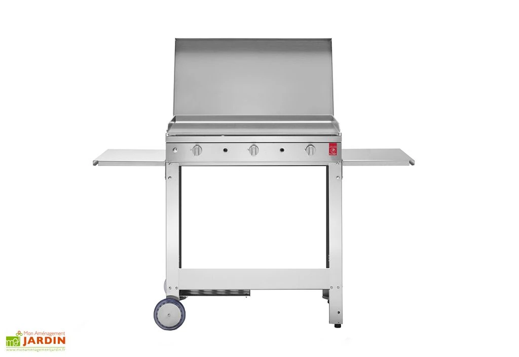 Plancha à Gaz En Inox Chef 80 (79 X 40 Cm) + Chariot Et Housse 1 Plancha à Gaz En Inox Chef 80 (79 X 40 Cm) + Chariot Et Housse