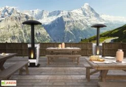 Parasol Chauffant à Pellets Vulcano Hotspot 14,8 KW + Diffuseur 7 Parasol Chauffant à Pellets Vulcano Hotspot 14,8 KW + Diffuseur -Abriet Mobilier Soldes Boutique chauffage exterieur parasol chauffant pellets 14kw 3