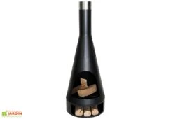 Cheminée D’extérieur En Acier Kingston - ø 43 X 125 Cm 5 Cheminée D’extérieur En Acier Kingston - ø 43 X 125 Cm -Abriet Mobilier Soldes Boutique cheminee acier bois