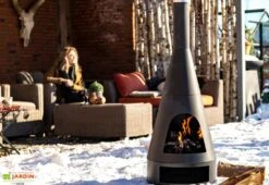 Cheminée D’extérieur En Acier Kingston - ø 43 X 125 Cm