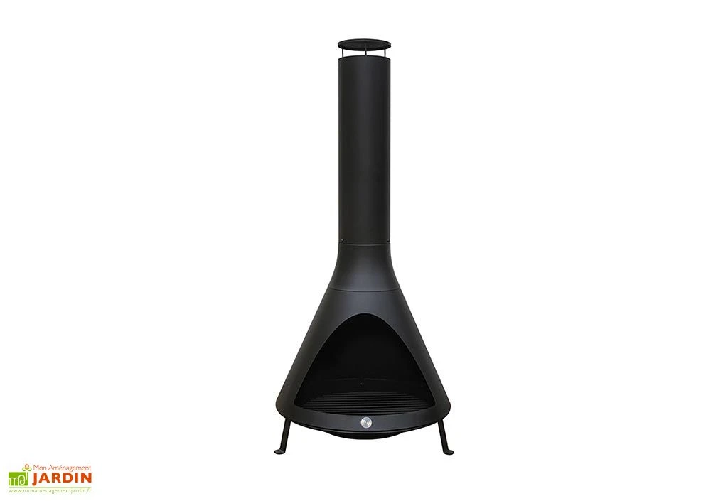 Cheminée D’Extérieur En Acier 70 X 160 Cm 1 Cheminée D’Extérieur En Acier 70 X 160 Cm