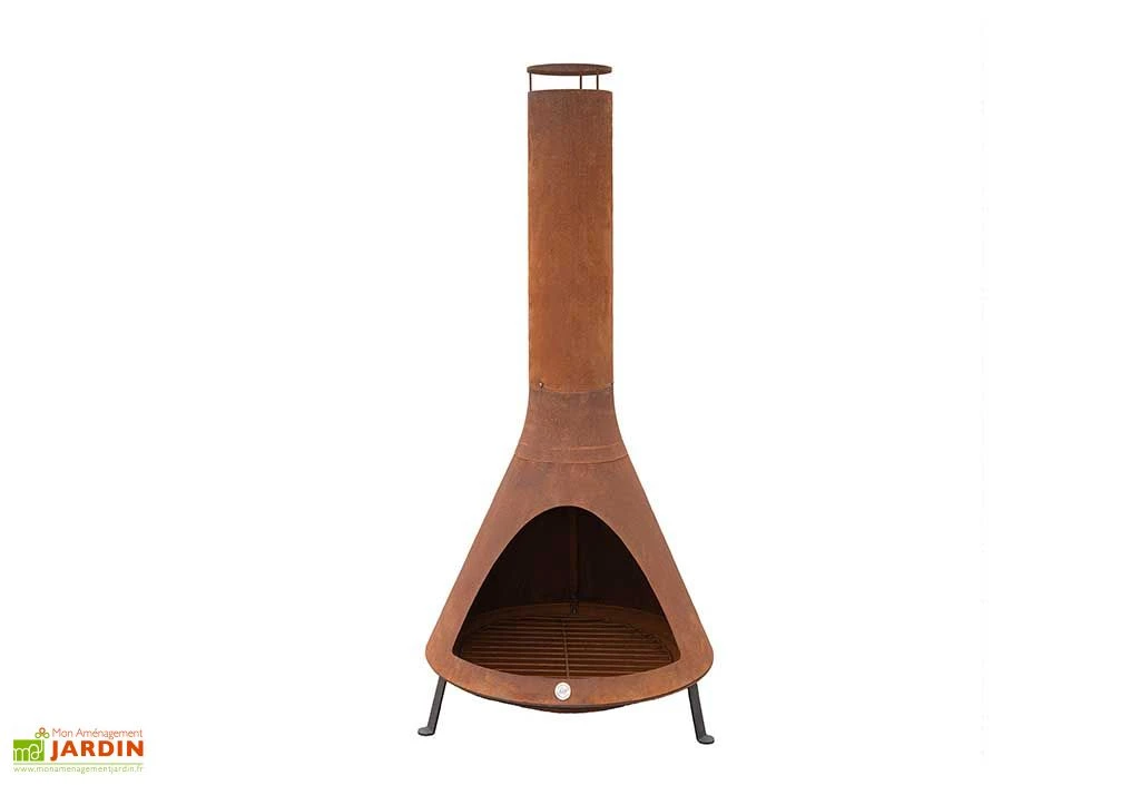 Cheminée D’Extérieur En Acier 70 X 160 Cm 2 Cheminée D’Extérieur En Acier 70 X 160 Cm – Image 2