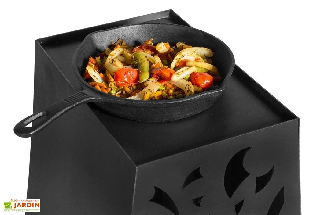 Cheminée Barbecue D'Extérieur Hawana - 50 X 35 X 110 Cm 5 Cheminée Barbecue D'Extérieur Hawana - 50 X 35 X 110 Cm – Image 5