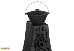 Cheminée Barbecue D'Extérieur Hawana - 50 X 35 X 110 Cm 8 Cheminée Barbecue D'Extérieur Hawana - 50 X 35 X 110 Cm -Abriet Mobilier Soldes Boutique cheminee poele four a pizza hawana 108cm haut design original 4