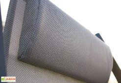 Chilienne De Jardin En Aluminium Et Textilène - Julia 9 Chilienne De Jardin En Aluminium Et Textilène - Julia -Abriet Mobilier Soldes Boutique chilienne de jardin gris tetiere