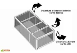 Enclos Pour Lapins Smokey (0,9x1,8x0,5) 9 Enclos Pour Lapins Smokey (0,9x1,8x0,5) -Abriet Mobilier Soldes Boutique clapier a lapins smokey schema