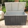 Coffre De Jardin En Métal Gris Anthracite Duramax - 174 X 73 X 73 Cm