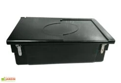 Coffre De Jardin Avec Poignées + Grenouillères + Cadenas – 100 L -Abriet Mobilier Soldes Boutique coffre jardin 100l cadenas noir