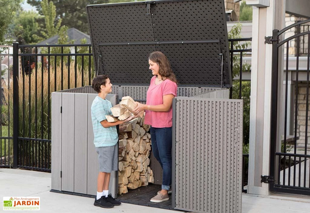 Lifetime Coffre De Rangement Extérieur En Résine Effet Bois - 2407 L 5 Lifetime Coffre De Rangement Extérieur En Résine Effet Bois - 2407 L – Image 5