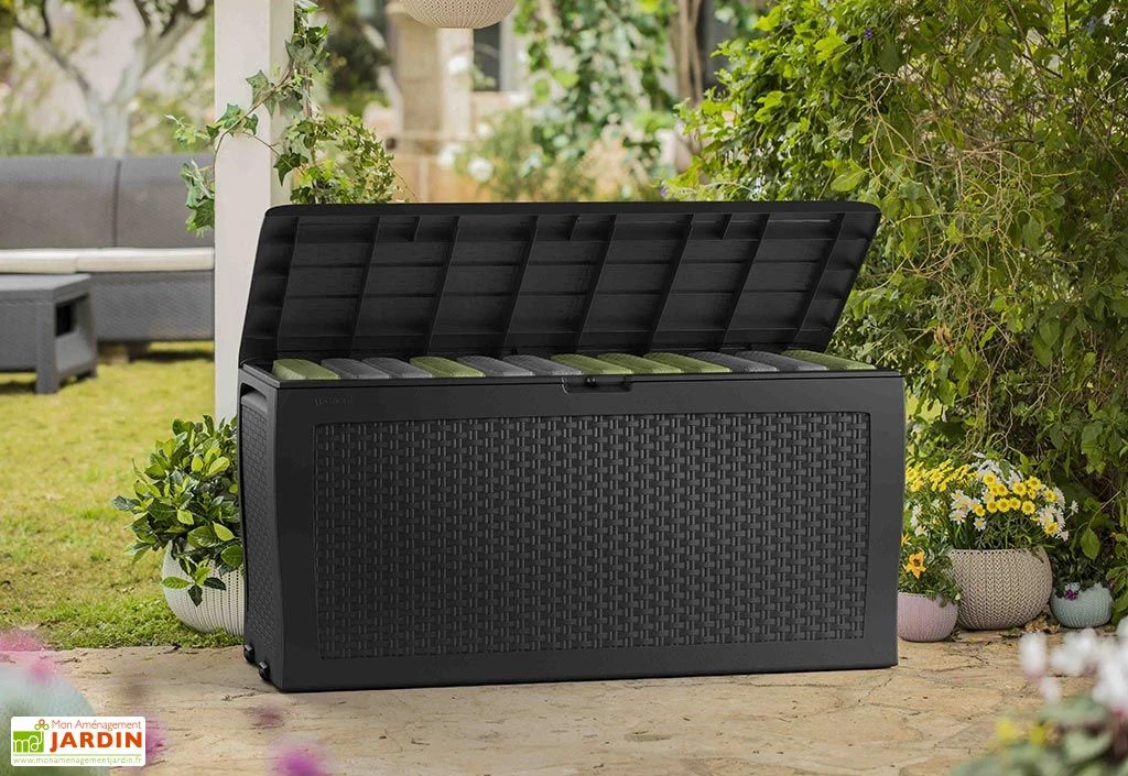 Coffre De Jardin Keter Gris En Résine Tressée – Samoa 270 L 1 Coffre De Jardin Keter Gris En Résine Tressée – Samoa 270 L
