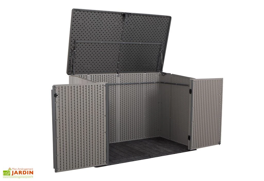 Lifetime Coffre De Rangement Extérieur En Résine Effet Bois - 2407 L 2 Lifetime Coffre De Rangement Extérieur En Résine Effet Bois - 2407 L – Image 2