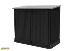 Coffre De Rangement Extérieur En Résine 880 L -Abriet Mobilier Soldes Boutique coffre rangement exterieur noir