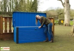 Coffre De Rangement Design En Métal PatioBox 187x78,5x72cm (4 Coloris) 10 Coffre De Rangement Design En Métal PatioBox 187x78,5x72cm (4 Coloris) -Abriet Mobilier Soldes Boutique coffre rangement jardin metal acier galvanise trimetals patiobox l 1