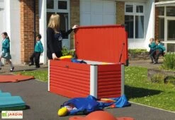 Coffre De Rangement Design En Métal PatioBox 187x78,5x72cm (4 Coloris) 11 Coffre De Rangement Design En Métal PatioBox 187x78,5x72cm (4 Coloris) -Abriet Mobilier Soldes Boutique coffre rangement jardin metal acier galvanise trimetals patiobox l 2