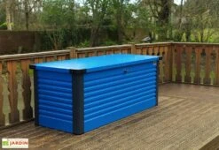 Coffre De Rangement Design En Métal PatioBox 135x78,5x72cm (4 Coloris) 8 Coffre De Rangement Design En Métal PatioBox 135x78,5x72cm (4 Coloris) -Abriet Mobilier Soldes Boutique coffre rangement jardin metal acier galvanise trimetals patiobox s 4 2