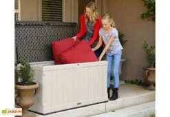 Lifetime Coffre De Rangement Extérieur En Résine 439 L -Abriet Mobilier Soldes Boutique coffre rangement jardin resine lifetime