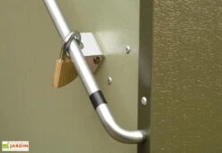 Coffre De Rangement Métal Storeguard Crème (196x89x113) -Abriet Mobilier Soldes Boutique coffre rangement metal jardin trimetals vert 1