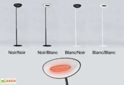 Lampadaire Infrarouge Avec Tige Arc Court 2000W (4 Coloris) -Abriet Mobilier Soldes Boutique coloris lampadaires tiges courtes 4 couleurs