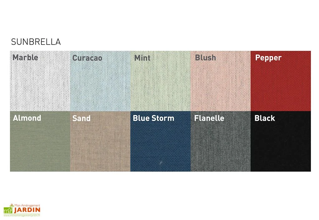 Parasol Déporté 250 Cm - Spectra Multi Toile Sunbrella 6 Parasol Déporté 250 Cm - Spectra Multi Toile Sunbrella – Image 6