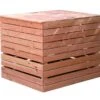 Composteur En Bois Douglas 1200 L – 125 X 110 X 105 Cm