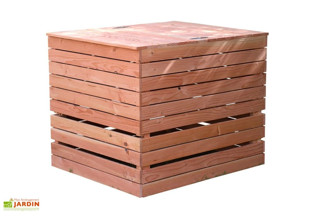 Composteur En Bois Douglas 1200 L – 125 X 110 X 105 Cm 1 Composteur En Bois Douglas 1200 L – 125 X 110 X 105 Cm