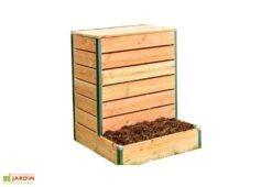 Composteur Bois Douglas 19 Mm Avec Accès Direct – 80 X 75 X 100 Cm