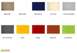 Hevea Salon De Jardin En Aluminium Anastacia Blanc + Coussins Gris Marinland -Abriet Mobilier Soldes Boutique couleurs coussins hevea tissu dralon 21